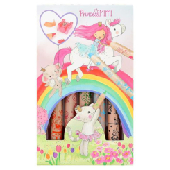 Канцтовары - Набор карандашей Princess Mimi с точилкой 5 шт (0412181)
