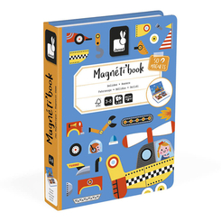 Обучающие игрушки - Магнитная книга Janod Транспорт (J02715)