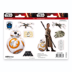 Наборы для творчества - Наклейки ABYstyle Star Wars BB8 и Rey 2 листа (ABYDCO359)