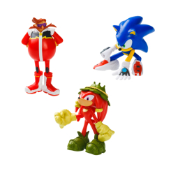 Фигурки персонажей - Набор игровых фигурок Sonic Prime Соник, Наклз, Доктор Эггман (SON2020D)