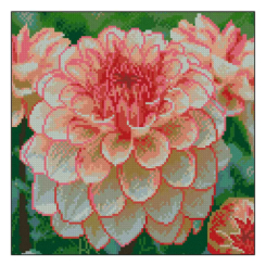 Мозаїка - Алмазна мозаїка Strateg Яскрава жоржина (4823113899066)