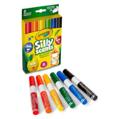 Уцінені іграшки - Уцінка! Фломастери Crayola Silly scents 6 шт (58-8197)