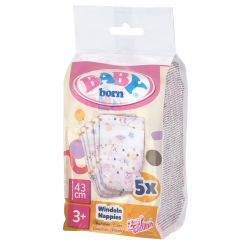 Одежда и аксессуары - Подгузники для куклы Baby Born 5 шт (838358)