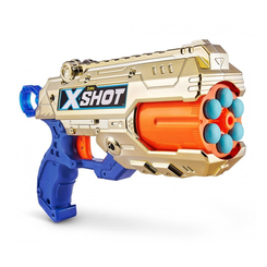 Помпова зброя - Швидкострільний бластер Zuru X-Shot Excel Reflex 6 Double Golden (36480Z)