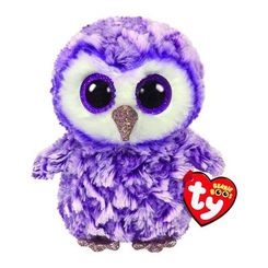 Мягкие животные - Мягкая игрушка TY Beanie boos Сова Лунное сияние фиолетовая 15 см (36325)