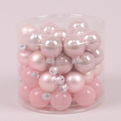 Аксесуари для свят - Кульки скляні Flora D-3 см. 45шт(44554) (MR35689)