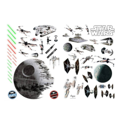 Скретч-карти і постери - Інтер'єрні наклейки ABYstyle Star Wars Космічні кораблі (ABYDCO058_B)