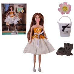 Ляльки - Лялька шарнірна "Emily" QJ Toys QJ111B з аксесуарами 29 см (29561)