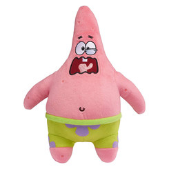 Персонажи мультфильмов - Мягкая игрушка Sponge Bob Exsqueeze me Патрик звуковая 30 см (EU690903)