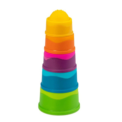 Развивающие игрушки - Пирамидка тактильная Fat Brain Toys Чашки (F293ML)