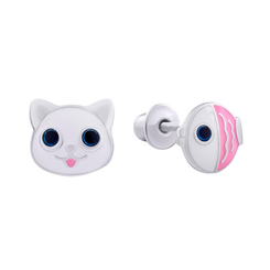 Серьги UmaUmi Zoo Котик с рыбкой (0010000015799)