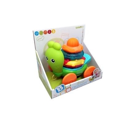 Машинки для малышей - Развивающая игрушка-каталка Улитка Sensory (005182S)