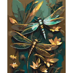 Товари для малювання - Картина за номерами Art Craft Блискучі бабки 40 х 50 см (11599-AC)