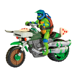 Фігурки персонажів - Ігровий набір TMNT Movie III Леонардо на мотоциклі (83431)