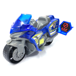 Транспорт і спецтехніка - Поліцейський мотоцикл Dickie Toys з висувним знаком (3302031)