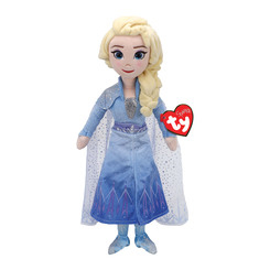 Ляльки - М'яка іграшка TY Frozen Лялька Ельза зі звуковим ефектом 25 см (02406)