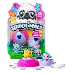 Іграшкові набори - Набір Hatchimals Colleggtibles S1 Гніздо і два яйця із фігурками сюрприз (SM19103)