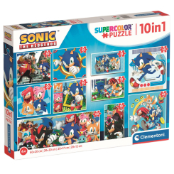 Пазли - Пазл Clementoni Sonic 10 в 1 (80508)