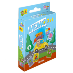 Настільні ігри - Гра дитяча настільна "Мемо 2 в 1" MIC (2228_C) (220054)