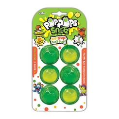 Іграшкові набори - Ігровий набір Yulu Poppops Снотз сюрприз зі слаймом 6 шт (YL50001)