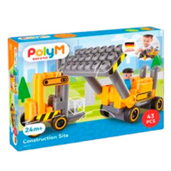 Конструктори з унікальними деталями - Конструктор PolyM Будівельна техніка (760021)