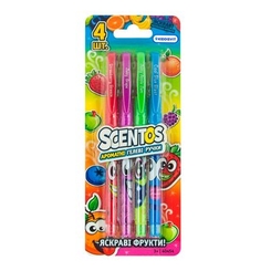 Канцтовари - Набір ароматних гелевих ручок Scentos Яскраві фрукти (40454)