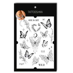 Косметика - Набір тату для тіла Tattooshka Метелики та квіти (LB-188)