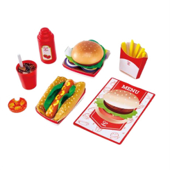 Детские кухни и бытовая техника - Игровой набор Hape Фаст-фуд (E3160)