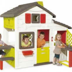Игровые комплексы, качели, горки - Игровой домик для друзей с чердаком и летней кухней Smoby (810201)