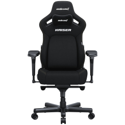 Меблі для геймерів - Крісло Anda seat Kaiser 4 Size XL Black ​Linen fabric (AD12YDDC-XLL-20-B-CF)