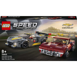Конструктори LEGO - Конструктор LEGO Speed champions Chevrolet Corvette C8.R Race Car and 1968 Chevrolet Corvette (76903)