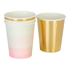 Аксессуары для праздников - Бумажные стаканчики Talking tables Мы любим розовый цвет 250 мл 12 штук (PINK-CUP)