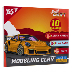 Наборы для лепки - Пластилин Yes Drift King 10 цветов (540666)