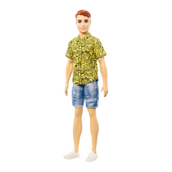 Модельні ляльки - Лялька Barbie Fashionistas Кен в жовтій сорочці (DWK44/GHW67)