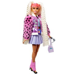 Куклы - Кукла Barbie Extra с двумя белокурыми хвостиками (GYJ77)