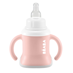 Товары по уходу - Поильник Beaba Evoluclip учебный розовый (913474)