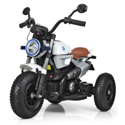 Электромобили - Мотоцикл Bambi Racer белый (M 3687AL-1)