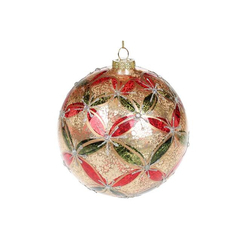 Аксессуары для праздников - Елочный шар BonaDi 12 см Разноцветный (NY15-754) (MR63008)