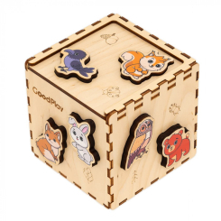 Розвивальні іграшки - Кубик-сортер Good Play Лісові звірята (CUB-4-008)