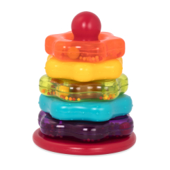 Развивающие игрушки - Развивающая игрушка Battat Цветная пирамидка (BT4579Z)