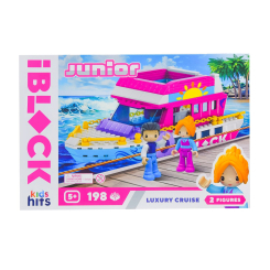 Конструктори з унікальними деталями - Конструктор IBLOCK Junior Kids hits Luxury cruise 198 деталей (KH08/006/3)