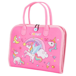 Розвивальні іграшки - Тактильна сумочка-бізіборд Urmywo рожева (UMMZBAI)