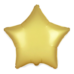 Аксессуары для праздников - Шарик воздушный Flexmetal Звезда сатин пастель золото (1204-0951)