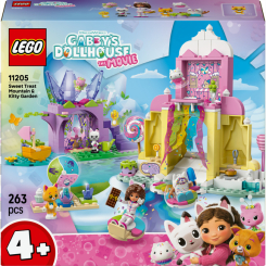 Конструктори LEGO - Конструктор LEGO Gabby's Dollhouse Гора солодощів і сад Кітті (11205)