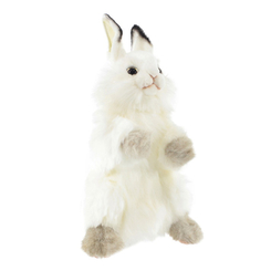 М'які тварини - Іграшка-рукавичка Hansa Puppet Білий кролик 34 см (7156)