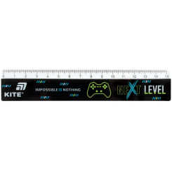 Канцтовары - Линейка Kite Next Level пластиковая 15 см (K26-090-2)