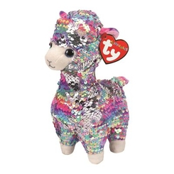 Мягкие животные - Мягкая игрушка TY Flippables Лама Лола 15 см (36350)