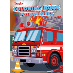 Раскраски и активитибуки (2-6 лет) - Розмальовка зі стікерами Ідейка Міський транспорт (CB48)