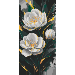 Товари для малювання - Картина за номерами Art Craft Золото півоній з металізованими фарбами 40 х 80 см (13159-AC) Товари для малювання - Картина за номерами Art Craft Золото півоній з металізованими фарбами 40 х 80 см (13159-AC)