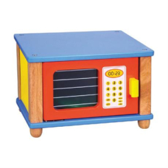 Дитячі кухні та побутова техніка - Ігровий набір Viga Toys мікрохвильовка з дерева (59709FSC)